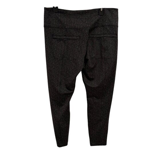 Athleta Delancey Textured‎ Tight Leggings Size XL Black and Gray - Picture 3 of 8